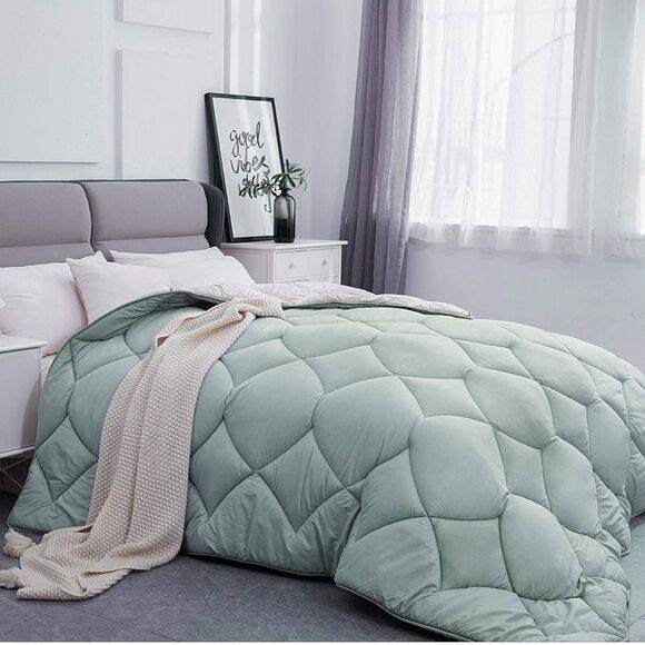 Lipo All Season Duvet Insert Comforter - 350 GSM Down Quilted Alternative Duvet - Picture 3 of 8